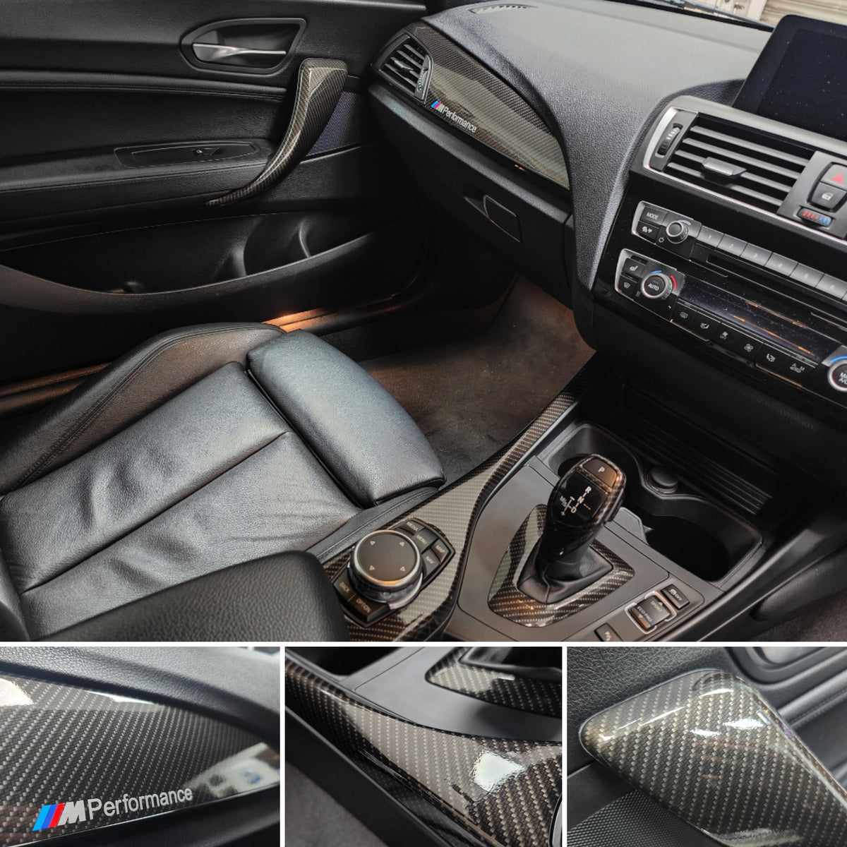 WRAPPING SERVICE - BMW F2X INTERIOR TRIM SET - HIGH GLOSS CARBON - F20 F21 F22 F23