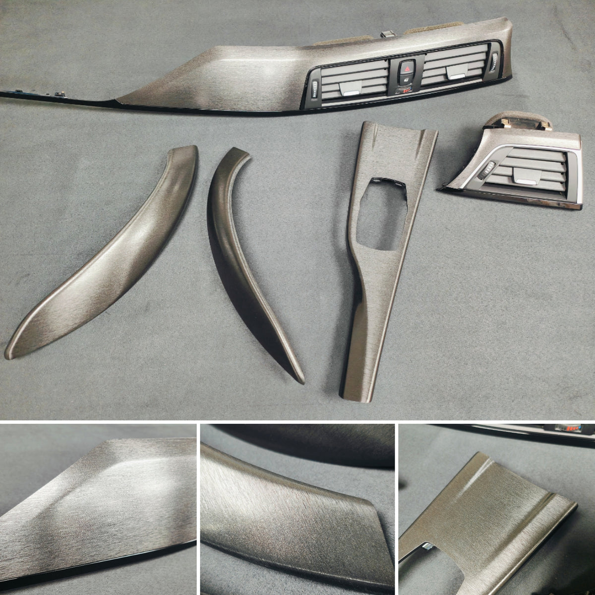 BMW F32 COUPE LCI INTERIOR TRIM SET - BLACK BRUSHED ALUMINIUM