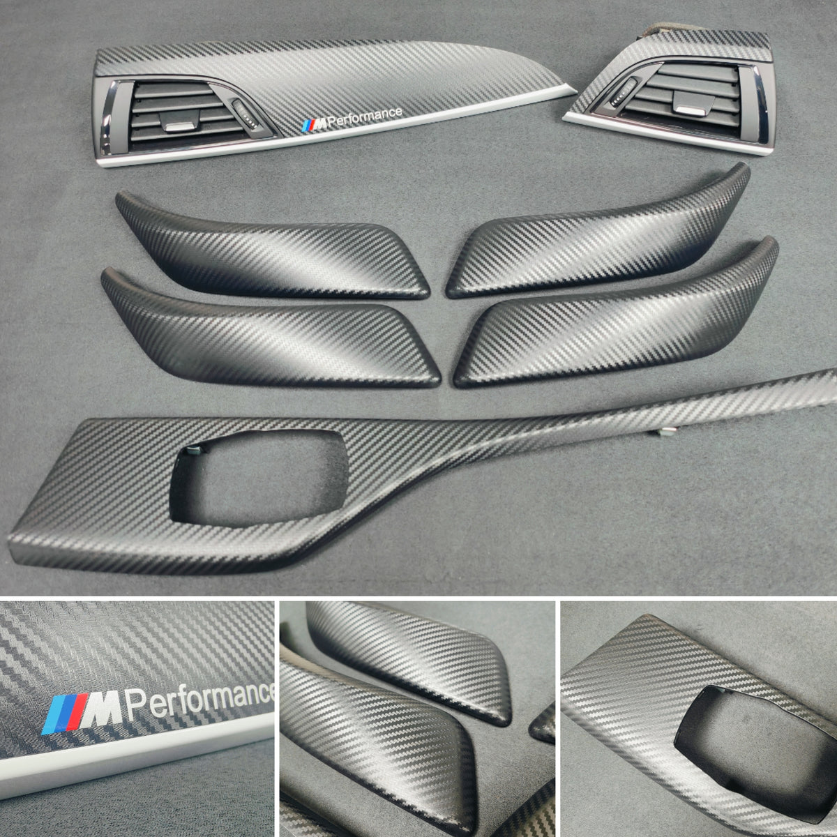 BMW F20 INTERIOR TRIM SET - 3D CARBON / WHITE ACCENT
