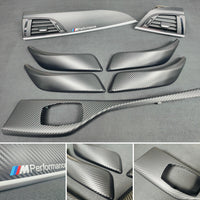 BMW F20 INTERIOR TRIM SET - 3D CARBON / WHITE ACCENT