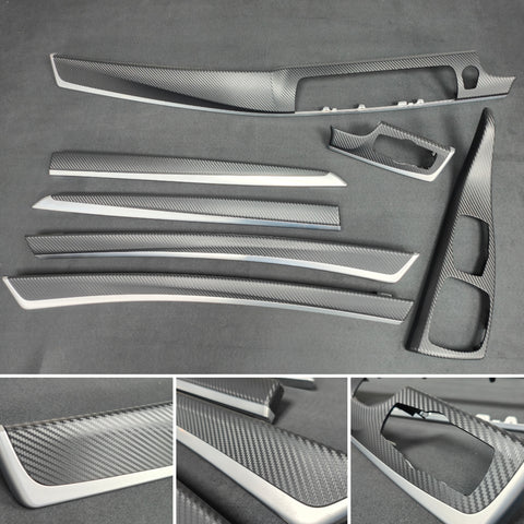BMW F10 F11 MANUAL INTERIOR TRIM SET -  3D BLACK CARBON