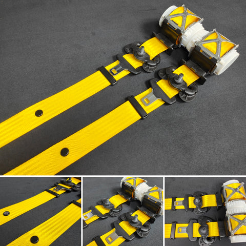BMW 2-SERIES F22 COUPE YELLOW FRONT SEAT BELT SET