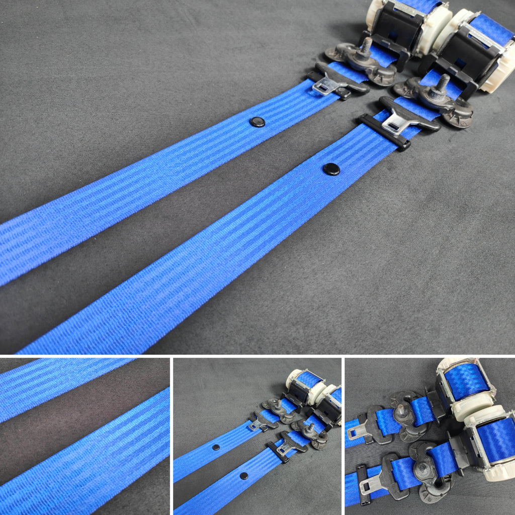 BMW 2-SERIES F22 COUPE BLUE FRONT SEAT BELT SET