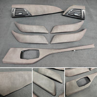 BMW F2X INTERIOR TRIM SET - ALCANTARA LOOK VINYL / GLOSS BLACK ACCENT F20 F21 F22