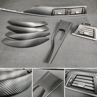 BMW F30 F31 F36 F80 LCI INTERIOR TRIM SET - 3D CARBON / SILVER ACCENT