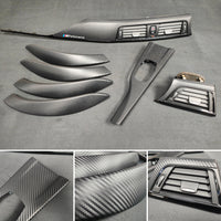BMW F30 F31 F36 INTERIOR TRIM SET - 3D CARBON / BLACK ACCENT