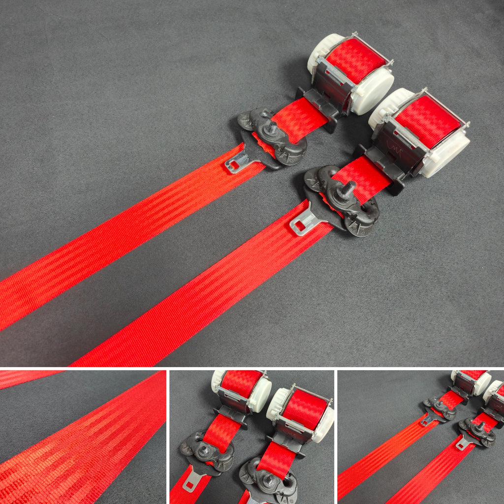BMW 2-SERIES F22 COUPE RED FRONT SEAT BELT SET