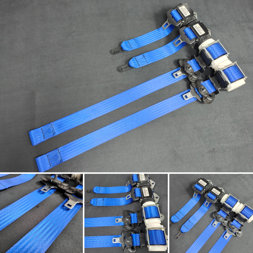 BMW 2-SERIES F22 COUPE BLUE FRONT & REAR SEAT BELT SET