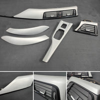 BMW F33 CONVERTIBLE LCI INTERIOR TRIM SET - SILVER BRUSHED ALUMINIUM (F30 F32)