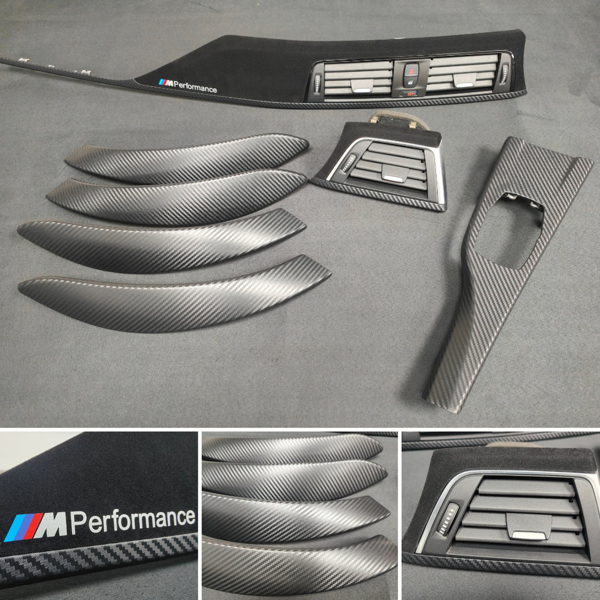 BMW F30 F31 F36 F80 LCI INTERIOR TRIM SET - PERFORMANCE STYLE / 3D CARBON