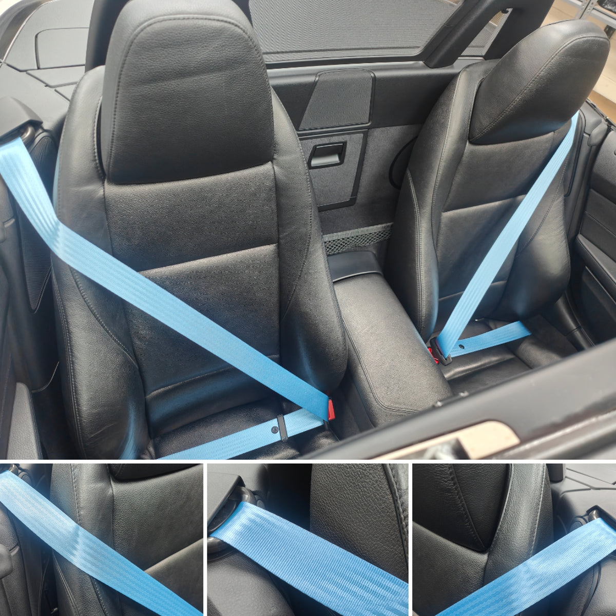 BMW E89 Z4 CONVERTIBLE SEAT BELT RE-WEBBING SERVICE - REMOVAL, RE-WEB & REFIT