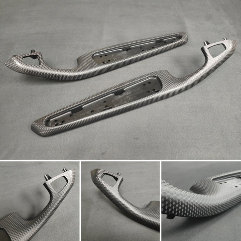 BMW E46 COUPE / CONVERTIBLE CARBON CUBE FRONT DOOR TRIMS (PAIR)