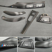 BMW F33 CONVERTIBLE INTERIOR TRIM SET - TEXTURED CARBON / GLOSS BLACK ACCENT