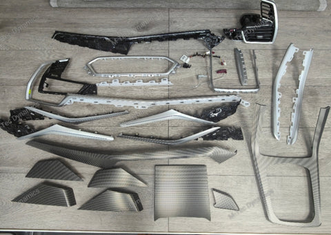 BMW X5 G05 INTERIOR TRIM SET WRAPPING / EXCHANGE SERVICE - TEXTURED BLACK CARBON
