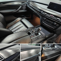 BMW X5 F15 INTERIOR TRIM SET WRAPPING SERVICE - BLACK BRUSHED ALUMINIUM