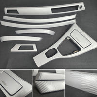 BMW E90 E91  INTERIOR TRIM SET - SILVER 4D CARBON - CIC LCI I-DRIVE