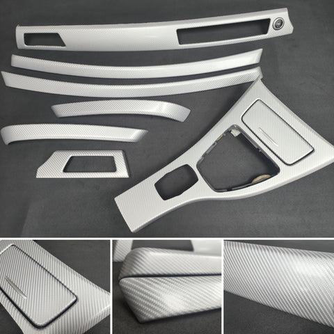 BMW E90 CIC SILVER 4D CARBON INTERIOR TRIM SET LCI I-DRIVE