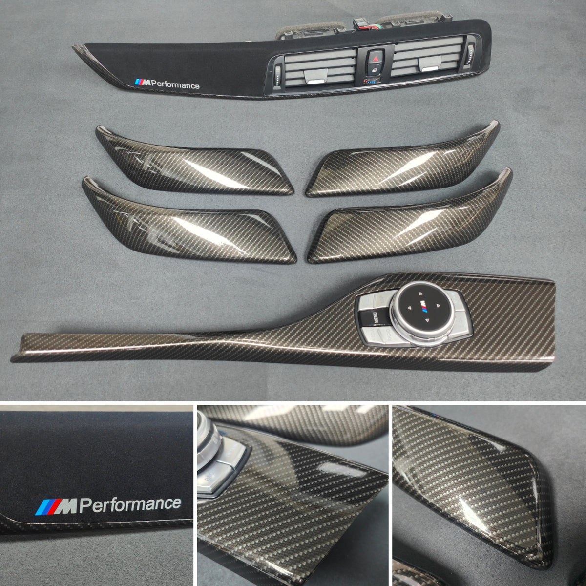 BMW F20 LCI-2 PERFORMANCE STYLE INTERIOR TRIM SET - HIGH GLOSS CARBON