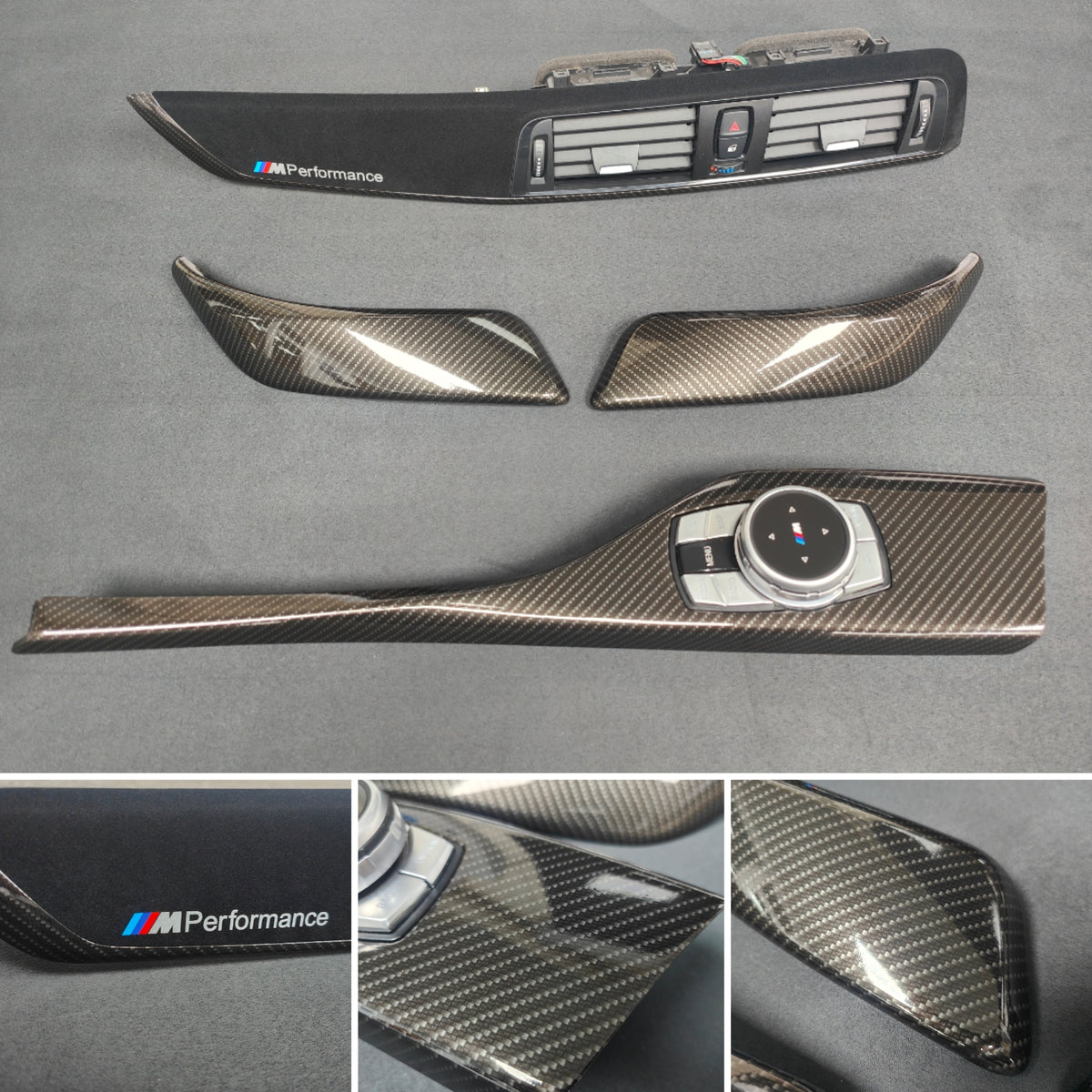 BMW F21 F22 LCI-2 PERFORMANCE STYLE INTERIOR TRIM SET - HIGH GLOSS CARBON