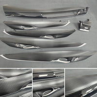 BMW X6 F16 INTERIOR TRIM SET - DEEP TEXTURED GLOSSY BLACK CARBON (MTD-TEX)