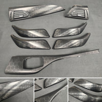 BMW F20 INTERIOR TRIM SET - HEXAGONAL CARBON / GLOSS BLACK ACCENT