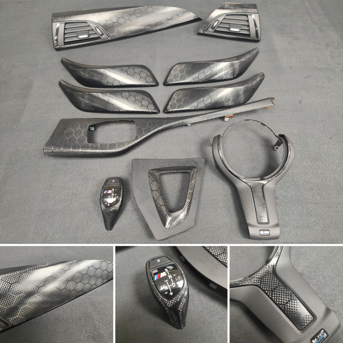 WRAPPING SERVICE - BMW F2X INTERIOR TRIM SET - HEXAGONAL CARBON F20 F21 F22 F23