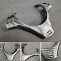 BMW E9X M3 STEERING FASCIA TRIM - BLACK 3D CARBON  (E90, E91, E92, E93)