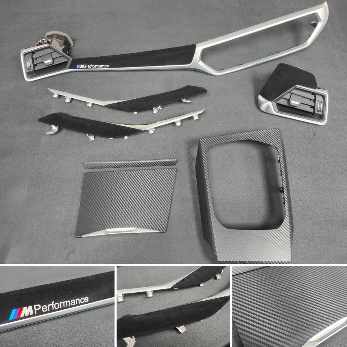 BMW G22 / G26 GC INTERIOR TRIM SET - PERFORMANCE 3D CARBON / ALCANTARA