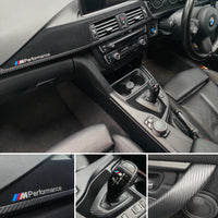 WRAPPING SERVICE - BMW F3X INTERIOR TRIM SET - PERFORMANCE STYLE / 3D MATT CARBON (F30 F31 F32 F33 F36)
