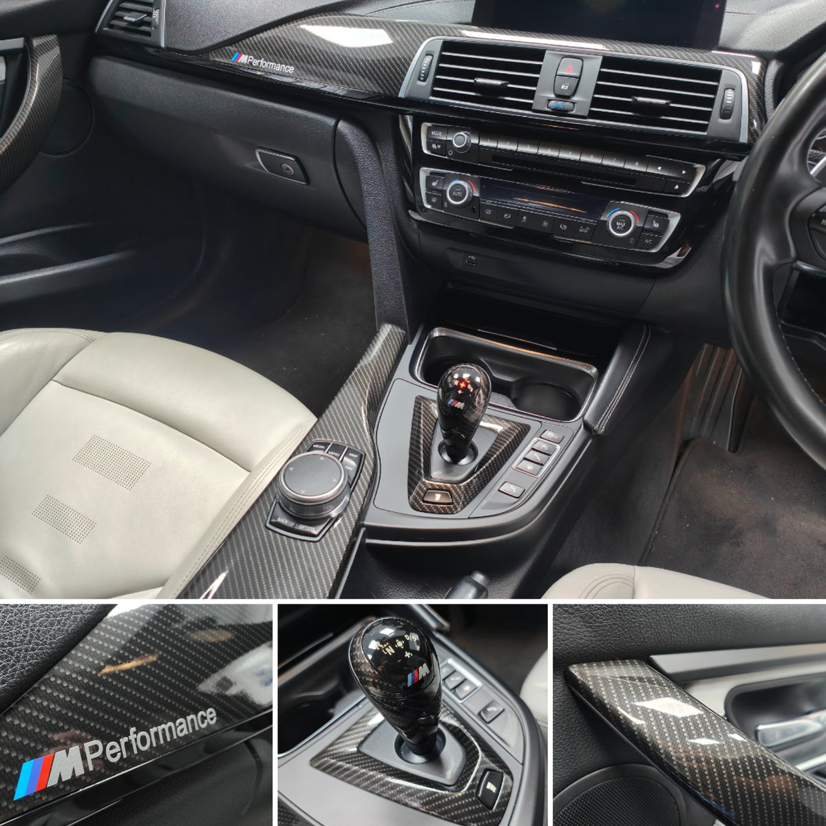 WRAPPING SERVICE - BMW F8X M3 / M4 INTERIOR TRIM SET - HIGH GLOSS CARBON - F80 F82