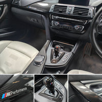 WRAPPING SERVICE - BMW F8X M3 / M4 INTERIOR TRIM SET - HIGH GLOSS CARBON - F80 F82