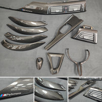 WRAPPING SERVICE - BMW F8X M3 / M4 INTERIOR TRIM SET - HIGH GLOSS CARBON - F80 F82 F83