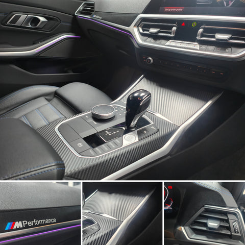 WRAPPING SERVICE - BMW G20 G21 INTERIOR TRIM SET - PERFORMANCE 3D CARBON / ALCANTARA