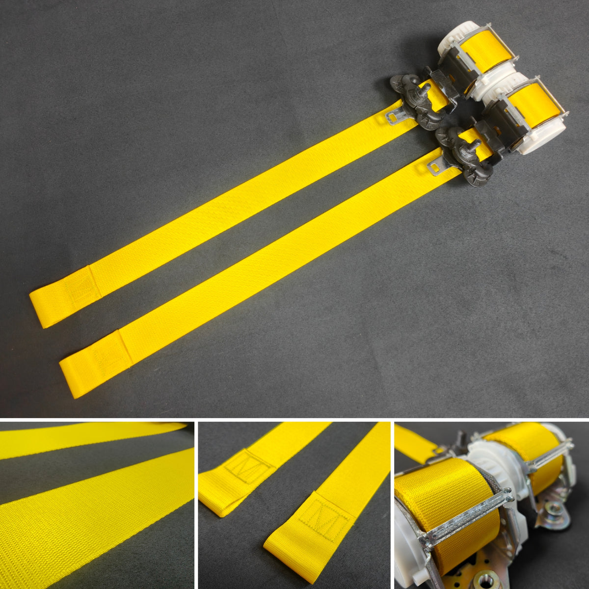 BMW YELLOW SEAT BELT WEBBING - SPEED YELLOW