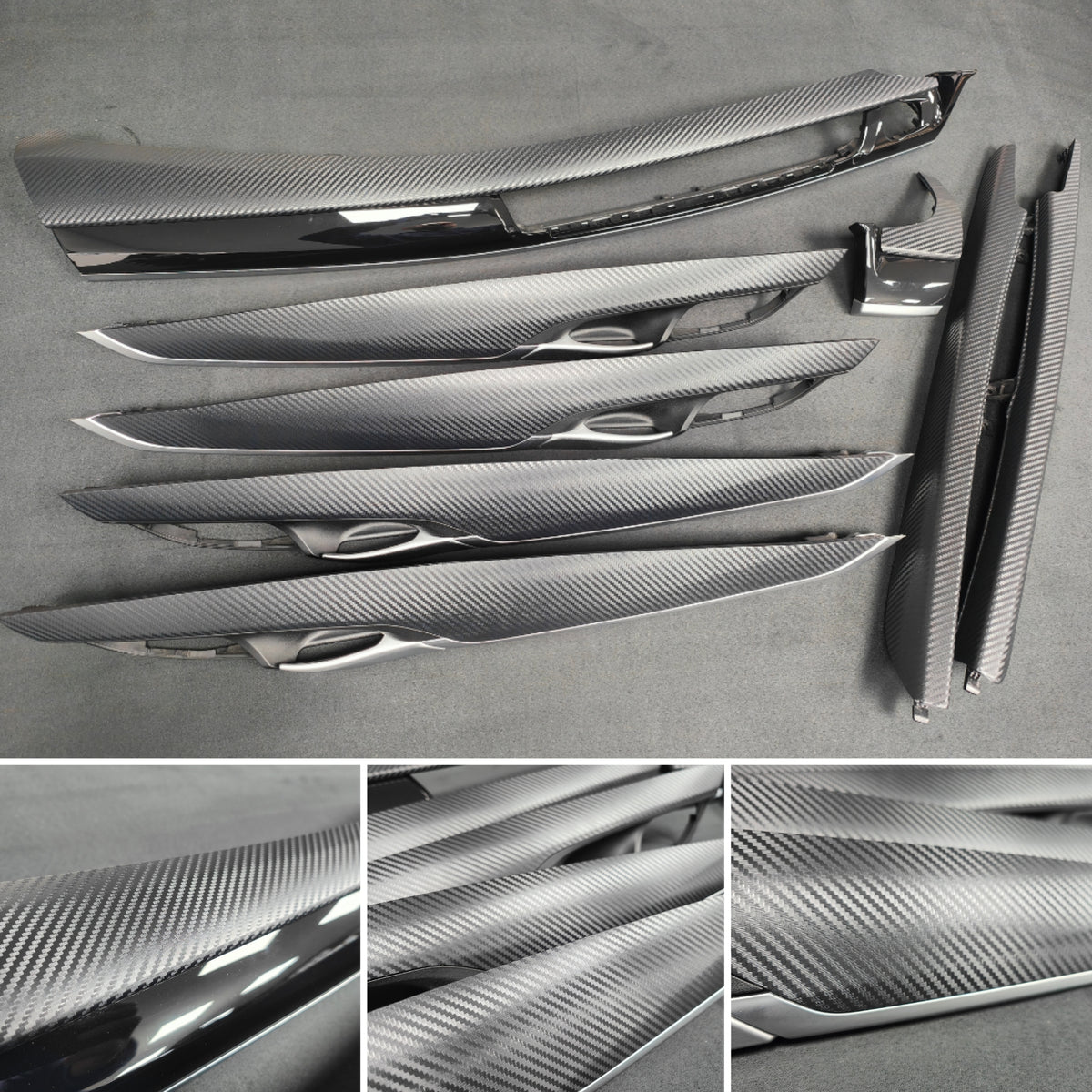 BMW X5 F15 INTERIOR TRIM SET - 3D BLACK CARBON