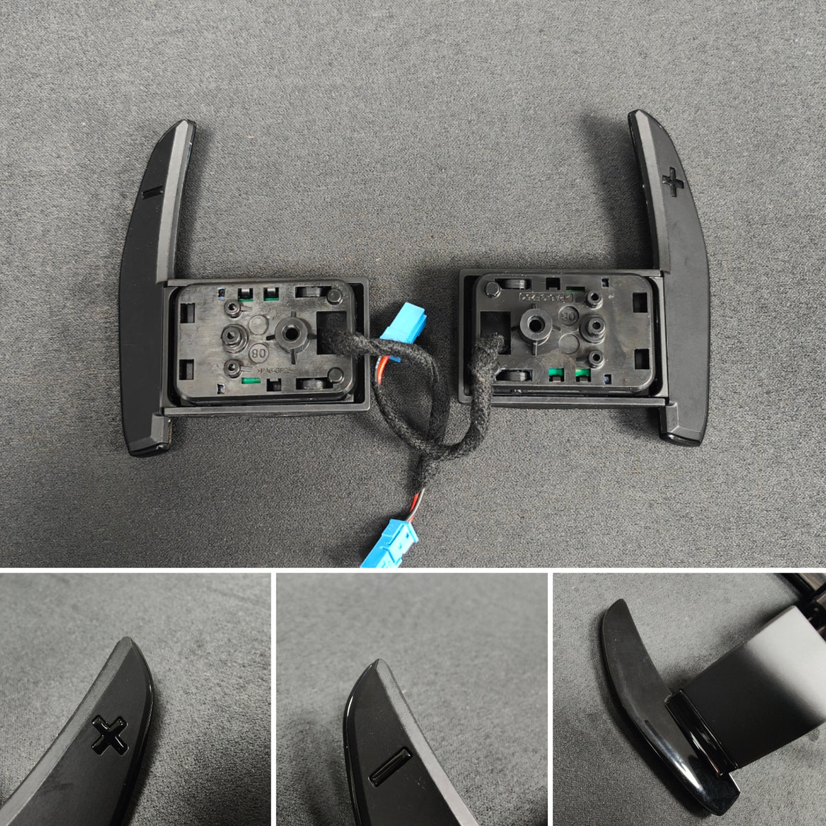 BMW F-SERIES ///M STEERING WHEEL PADDLE SHIFTERS - GLOSS BLACK - (F80 M3 F82 M4 M2 F30 F20 ETC)