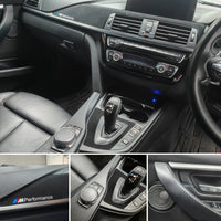 WRAPPING SERVICE - BMW F3X INTERIOR TRIM SET - 3D CARBON / ALCANTARA / SILVER ACCENT - (F30 F31 F32 F33 F36)