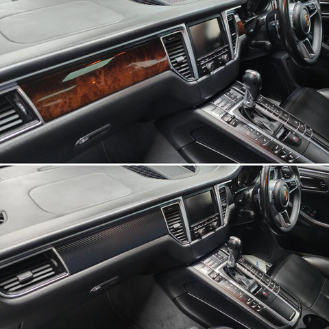 PORSCHE MACAN - INTERIOR TRIM SET WRAPPING SERVICE - 3D CARBON