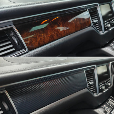 PORSCHE MACAN - INTERIOR TRIM SET WRAPPING SERVICE - 3D CARBON