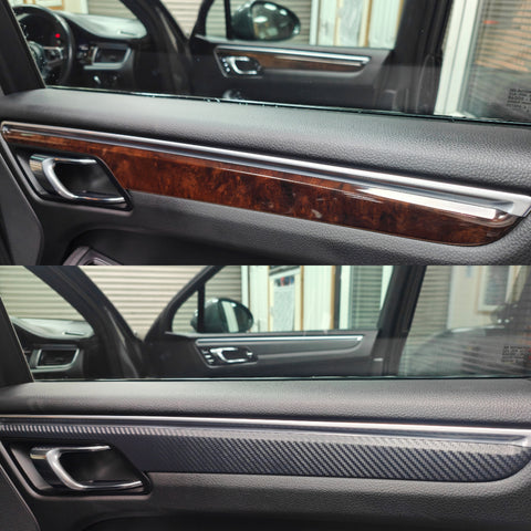 PORSCHE MACAN - INTERIOR TRIM SET WRAPPING SERVICE - 3D CARBON