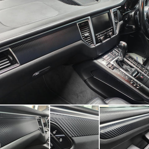 PORSCHE MACAN - INTERIOR TRIM SET WRAPPING SERVICE - 3D CARBON
