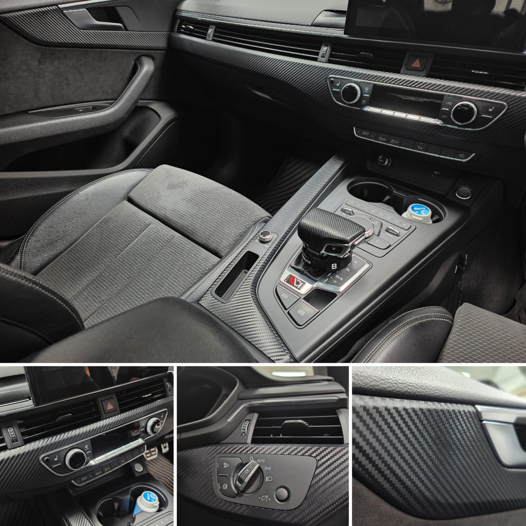 AUDI A5 - INTERIOR TRIM SET WRAPPING SERVICE - 3D CARBON
