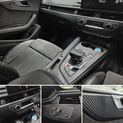AUDI A5 - INTERIOR TRIM SET WRAPPING SERVICE - 3D CARBON