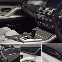 WRAPPING SERVICE - BMW F10 F11 M5 PERFORMANCE STYLE 3D BLACK CARBON INTERIOR TRIM SET