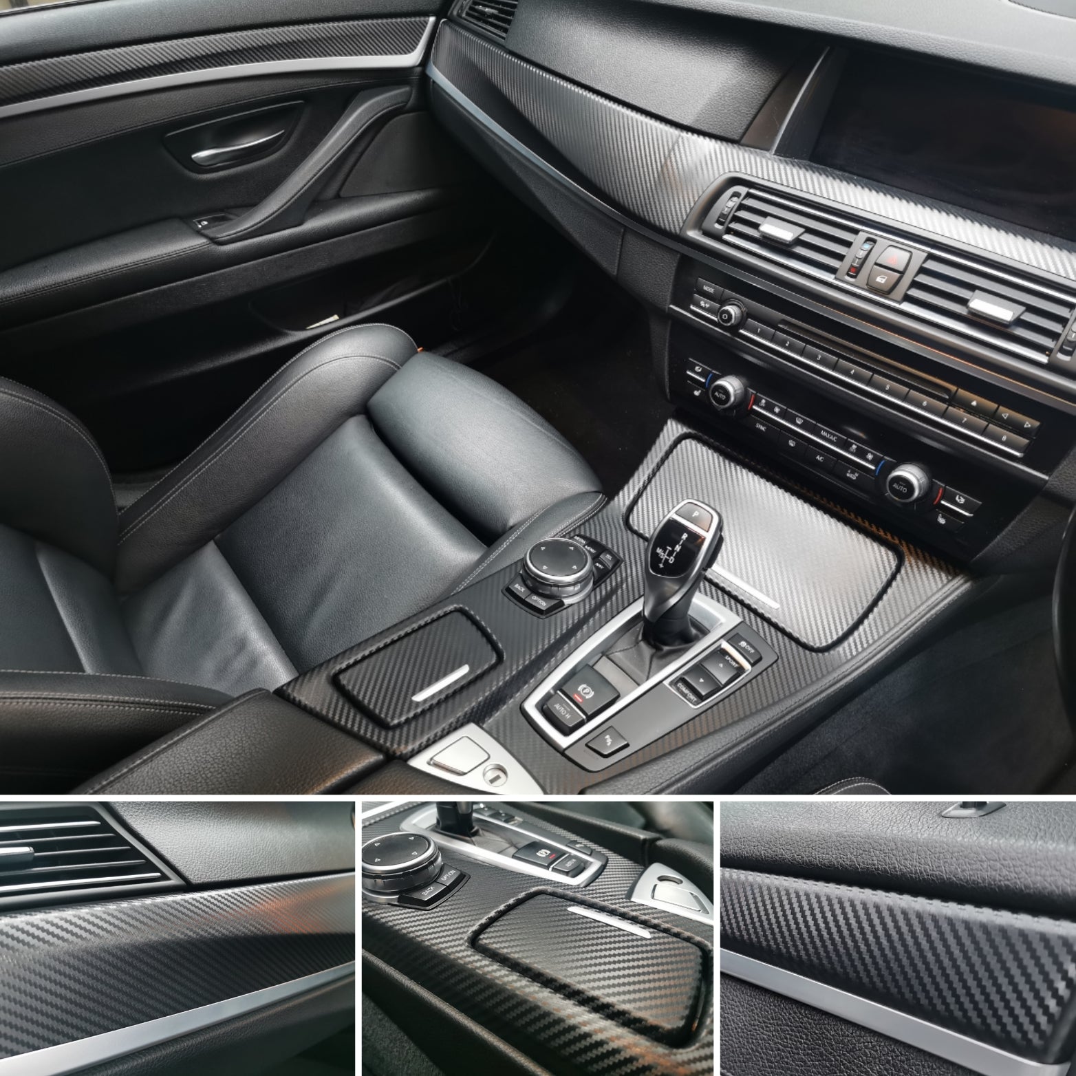 WRAPPING SERVICE - BMW F10 F11 INTERIOR TRIM SET - 3D CARBON