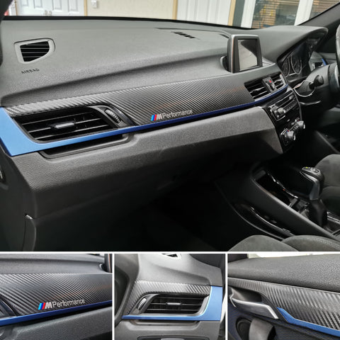 BMW X1 F48 INTERIOR TRIM SET WRAPPING SERVICE - 3D CARBON