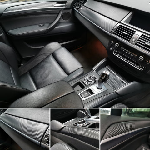 BMW X6 E71 INTERIOR WRAPPING SERVICE - 3D CARBON