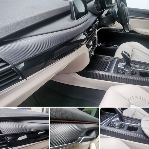 BMW X5 F15 INTERIOR TRIM SET WRAPPING SERVICE - 3D CARBON