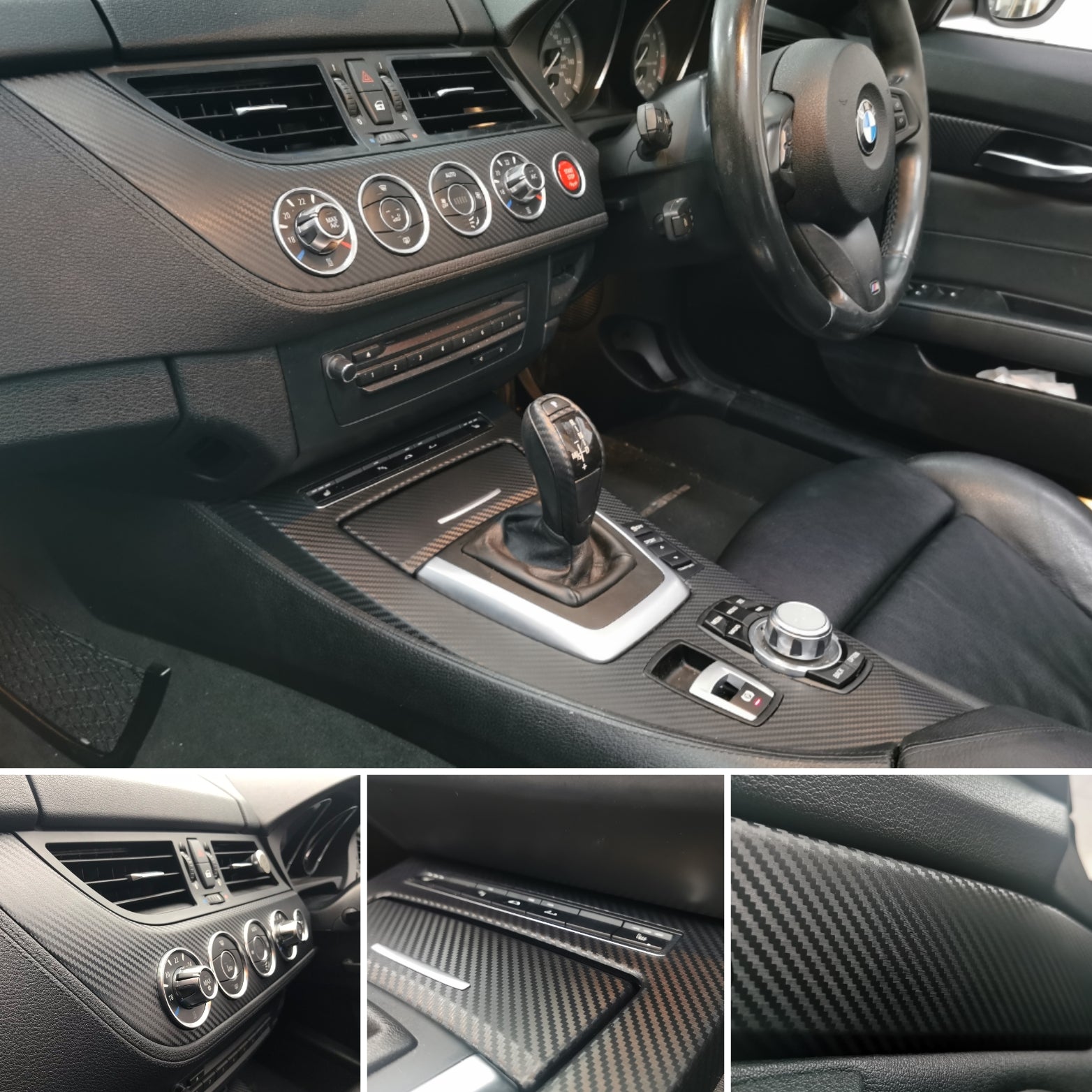 BMW Z4 E89 INTERIOR WRAPPING SERVICE - 3D CARBON