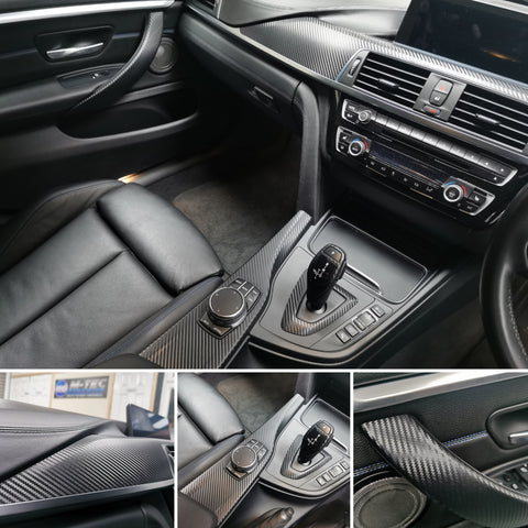 WRAPPING SERVICE - BMW F30 F32 INTERIOR TRIM SET - 3D CARBON